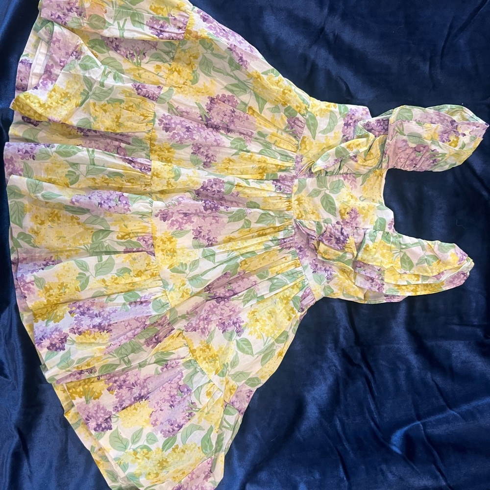 Janie and Jack Ruffle Sleeve Floral Dress